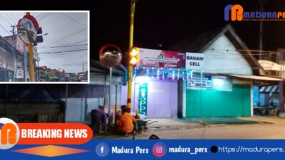 Cegah Terjadi Laka Lantas, Dishub Sampang Pasang Cermin Cembung