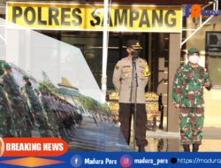 Kapolres dan Dandim 0828 Sampang Gelar Apel Bersama Persiapan Pengamanan Malam Idul Adha