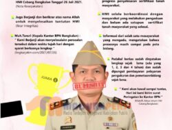 Dianggap Mangkir dari Kesepakatan, HMI Cabang Bangkalan Sebut Pihak ATR-BPN Pembohong