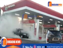 Terjadi Ledakan dari dalam Mobil Kijang di SPBU Sumenep