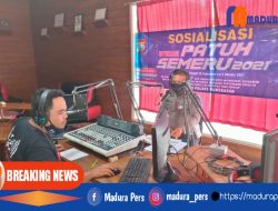 Sosialisasi Operasi Patuh Semeru 2021, Polres Pamekasan Siarkan Melalui Radio