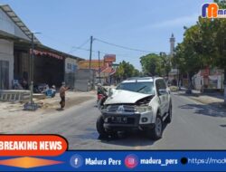 Kecelakan di Sampang, Pengendara Tabrak Pembatas Jalan