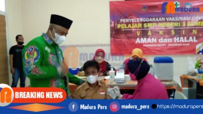 Proses vaksinasi SMPN 3 Sumenep