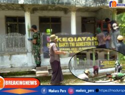 Karya Bakti TNI, Koramil 0828/09 Banyuates Lakukan Renovasi Mushollah