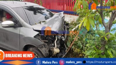 Kecelakaan Tunggal, Mobil Tabrak Pohon dan Tiang BLH