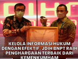 BNPT Raih Anggota JDIHN 2021 Terbaik 1 Kategori Lembaga Pemerintah Non Kementerian
