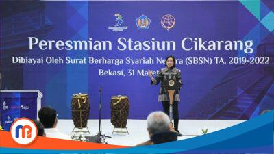 Stasiun Cikarang Contoh Hasil Uang Negara yang Diperoleh dari Instrumen SBSN