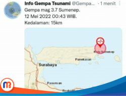 Tak Berpotensi Tsunami, Gempa 3.9 Magnitudo Terjadi di Sumenep