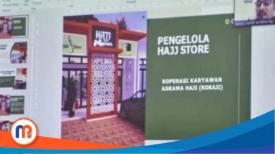 Kasubdit Asrama Haji Dasrul El Hakim saat memaparkan konsep Hajj Store