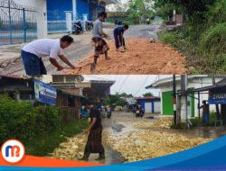 Warga Dihebohkan dengan Jalan Poros Kabupaten yang Memprihatinkan, Ini Penyebabnya