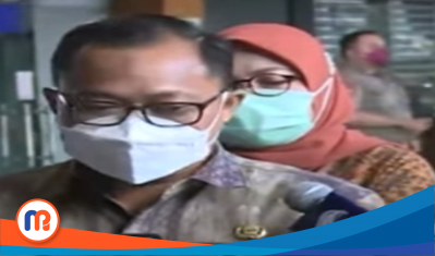 Tangkapan layar Kepala Biro Advokasi Hukum dan Penyelesaian Sengketa (AHPS) Sekjen KPU Andi Krisna setelah menyerahkan dokumen banding ke PN Jakpus