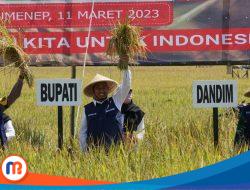 Pemkab Sumenep Sukseskan Panen Raya Padi Nusantara Satu Juta Hektare
