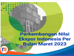 Nilai Ekspor Indonesia Per Bulan Maret 2023