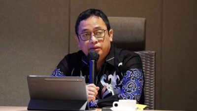 Anggota Bawaslu Puadi saat menjadi narasumber di bimbingan teknis DPRD Pagar Alam, di Jakarta, Selasa (11/4/2023) (Sumber: Bawaslu RI, 2023).