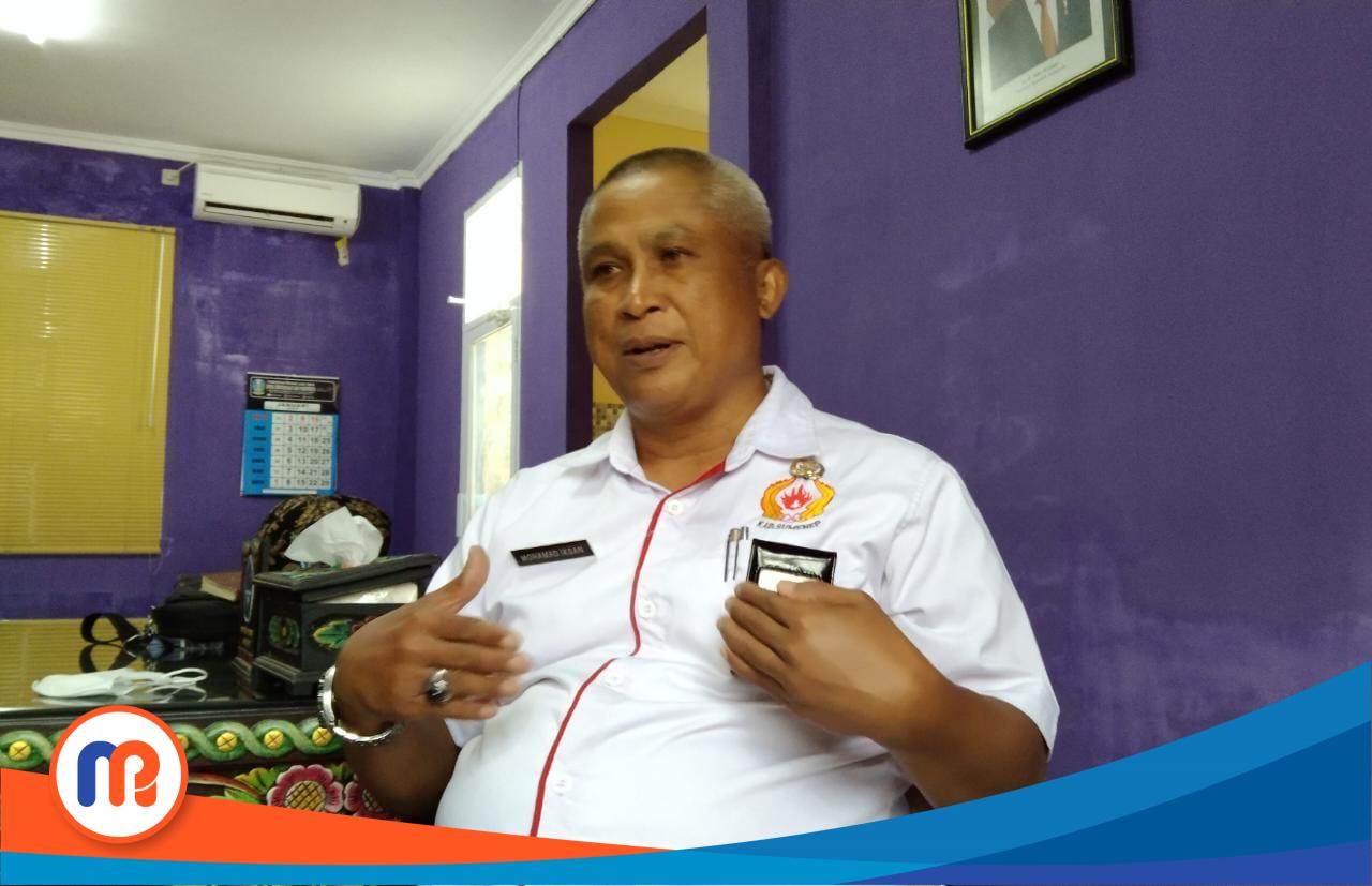 Kepala OPD Disbudporapar Kabupaten Sumenep, Moh. Iksan saat diwawancarai oleh jurnalis media ini beberapa waktu lalu (Sumber Foto: Istimewa, 2023).