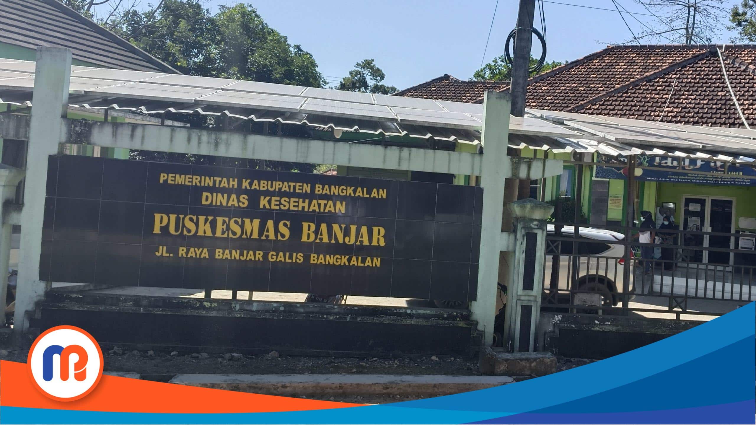 Kantor Puskemas Banjar, Desa Banjar, Kecamatan Galis, Kabupaten Bangkalan, saat didatangi oleh media ini, Selasa (18/07/2023) (Dok. Madurapers, 2023).