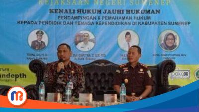 Kepala Dinas Pendidikan Kabupaten Sumenep, Agus Dwi Saputra saat menghadiri Jaksa Sahabat Guru (Sumber Foto: Istimewa, 2023).