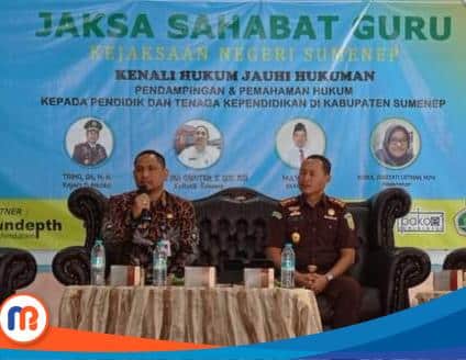 Kepala Dinas Pendidikan Kabupaten Sumenep, Agus Dwi Saputra saat menghadiri Jaksa Sahabat Guru (Sumber Foto: Istimewa, 2023).