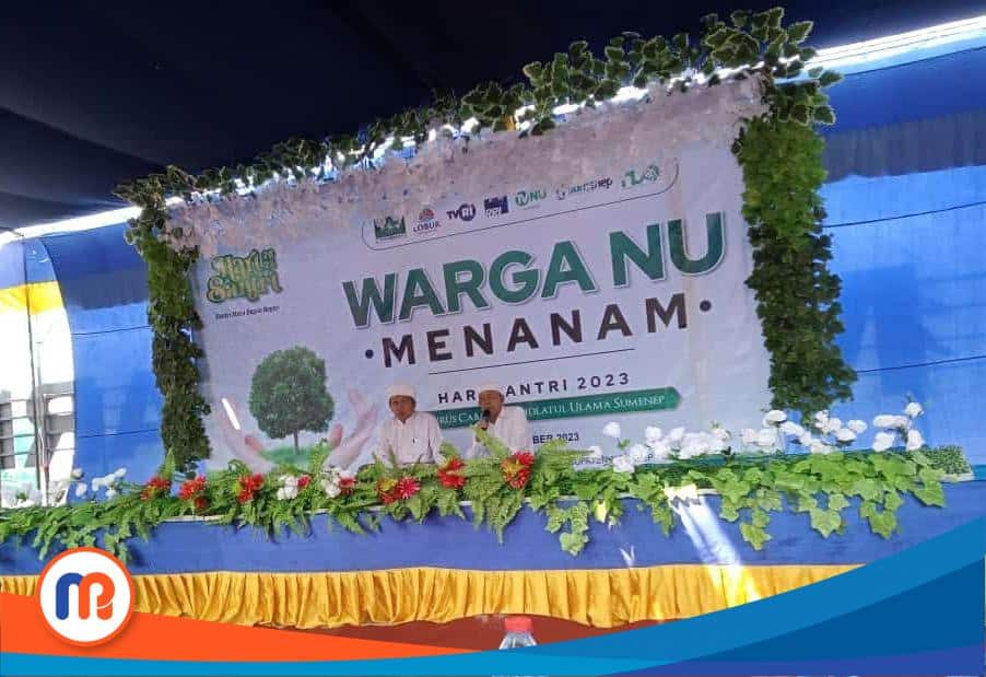 Acara penanaman ratusan pohon mangrove yang diselenggarakan oleh Pengurus Cabang Nahdlatul Ulama (PCNU) Kabupaten Sumenep (Sumber Foto: Istimewa, 2023). 