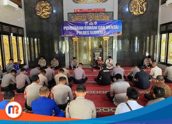 Pembinaan Rohani dan Mental (Binrohtal) rutin, di Masjid Walisongo Mapolres setempat pada Kamis (12/10/2023) (Sumber Foto: Istimewa, 2023). 