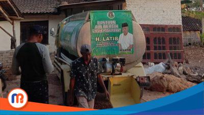 H. Latib, Anggota DPRD Sumenep Gencar Salurkan Tangki Air Bersih kepada Warga