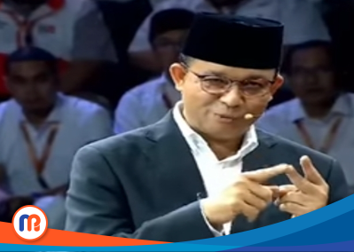 Anies Baswedan Calon Presiden (Capres) Nomor Urut 1 dalam Pemilihan Presiden (Pilpres) tahun 2024 yang diusung NasDem, PKB, PKS, dan partai lainnya (Dok. Madurapers, 2023).