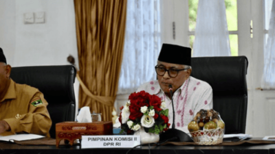 Ketua Tim Kunspek Komisi II DPR RI Guspardi Gaus saat memimpin Kunjungan Kerja Spesifik di Sumatera Barat, pada Selasa (31/1/2024) lalu