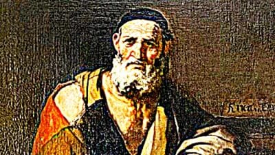 Leucippus dari Miletus, filsuf Yunani kuno yang merupakan tokoh utama dalam pengembangan atomisme