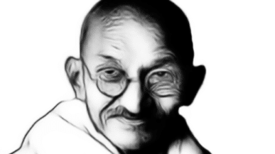 Mahatma Gandhi, seorang tokoh penting dalam sejarah India modern, dikenal karena perjuangannya yang tanpa kekerasan untuk kemerdekaan India dari penjajahan Inggris