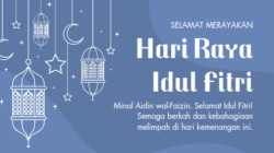 Idul Fitri merupakan salah satu hari besar umat Islam, termasuk umat Islam di Indonesia, yang dirayakan setelah selesai menjalankan ibadah puasa selama sebulan penuh di bulan Ramadhan