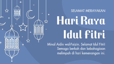 Idul Fitri merupakan salah satu hari besar umat Islam, termasuk umat Islam di Indonesia, yang dirayakan setelah selesai menjalankan ibadah puasa selama sebulan penuh di bulan Ramadhan