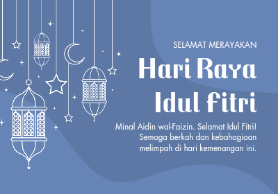 Idul Fitri merupakan salah satu hari besar umat Islam, termasuk umat Islam di Indonesia, yang dirayakan setelah selesai menjalankan ibadah puasa selama sebulan penuh di bulan Ramadhan