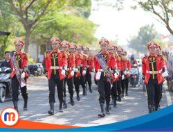Keunikan Lomba Gerak Jalan Umum di Tanjungbumi Tampilkan Berbagai Kostum