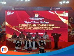 KPU Sampang Tetapkan Nomor Urut Pasangan Calon Bupati dan Wakil Bupati Pilkada 2024