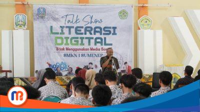 Potret kegiatan Talk Show Literasi Digital SMKN 1 Sumenep pada Kamis (07/11/2024)