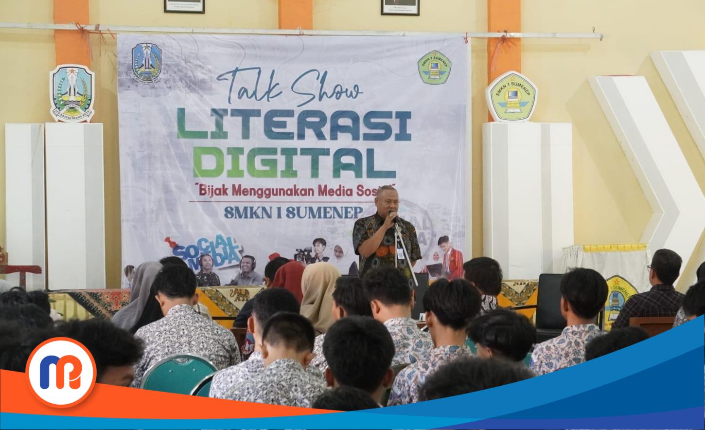 Potret kegiatan Talk Show Literasi Digital SMKN 1 Sumenep pada Kamis (07/11/2024)