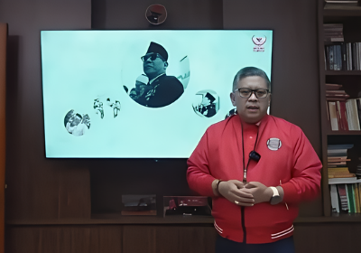 Tangkapan layar Hasto Kristiyanto, Sekjen DPP PDI Perjuangan, dalam sebuah rekaman video yang diupload dalam akun X PDI Perjuangan