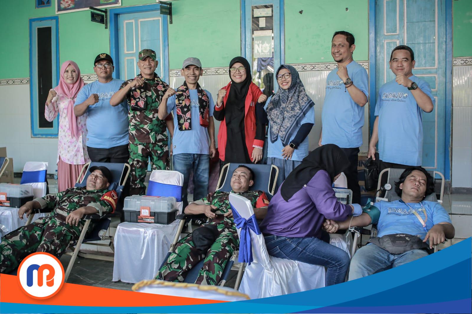 Potret Donor Darah dalam Festival Pesisir SKK Migas-HCML di Desa Lobuk pada Sabtu (07/12/2024)