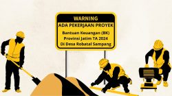 Ilustrasi pekerjaan proyek di Desa Robatal