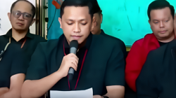 Ronny Talapessy, Ketua Bidang Reformasi Sistem Hukum Nasional DPP PDI Perjuangan, saat menyampaikan tanggapan terkait penetapan Hasto Kristiyanto sebagai tersangka oleh KPK