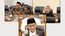 Marwan Dasopang Ketua Komisi VIII DPR, Sri Wulan Anggota Komisi VIII DPR, dan HR Muhammad Safii Wakil Menteri Agama