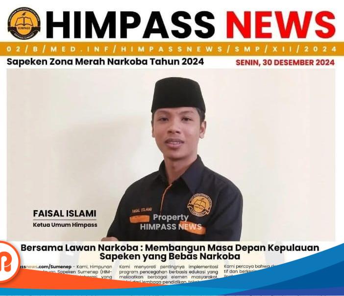 Ketua Umum HIMPASS, Faisal Islami pada poster HIMPASS NEWS