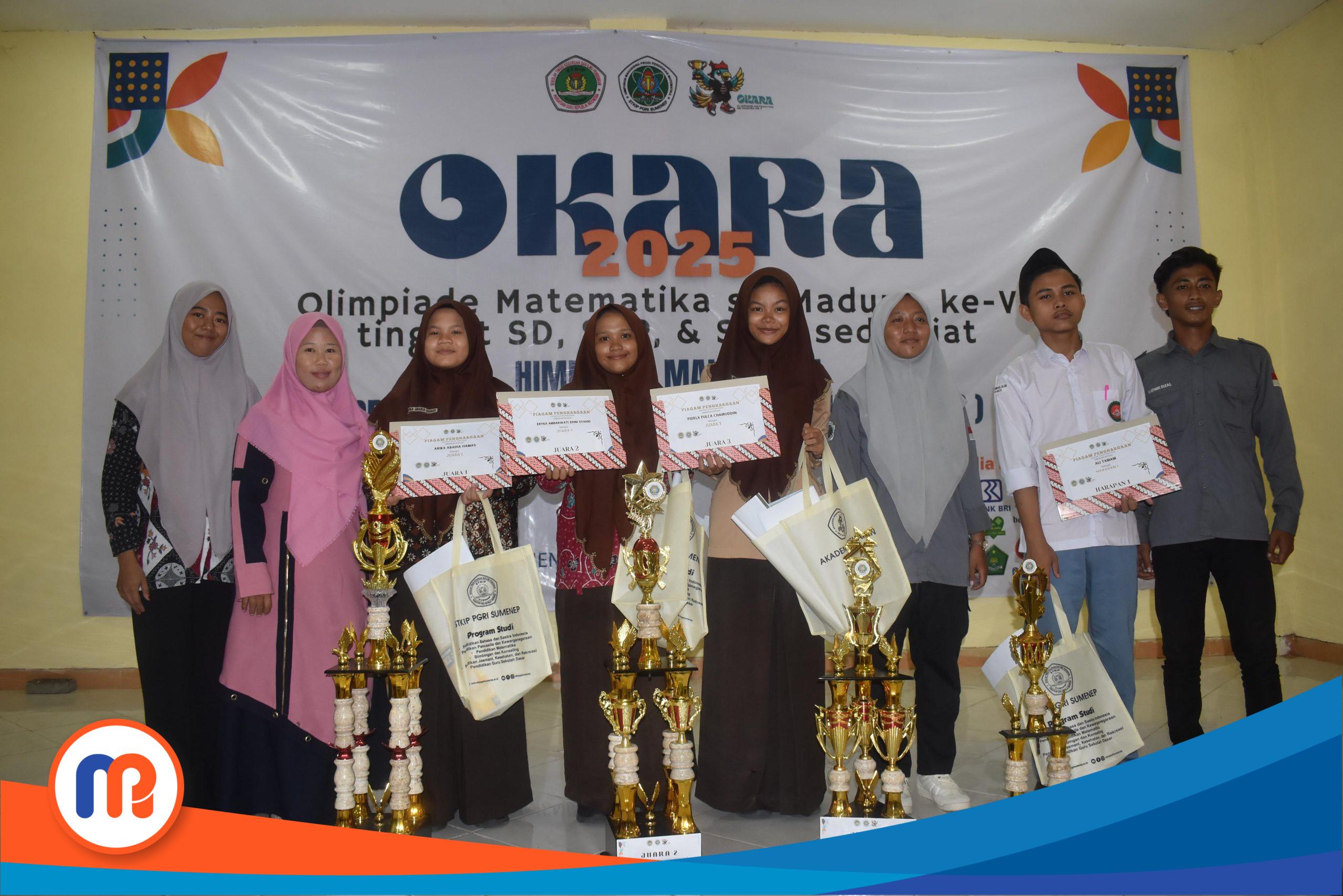 Potret juara Olimpiade Matematika HMP Matriks STKIP PGRI Sumenep