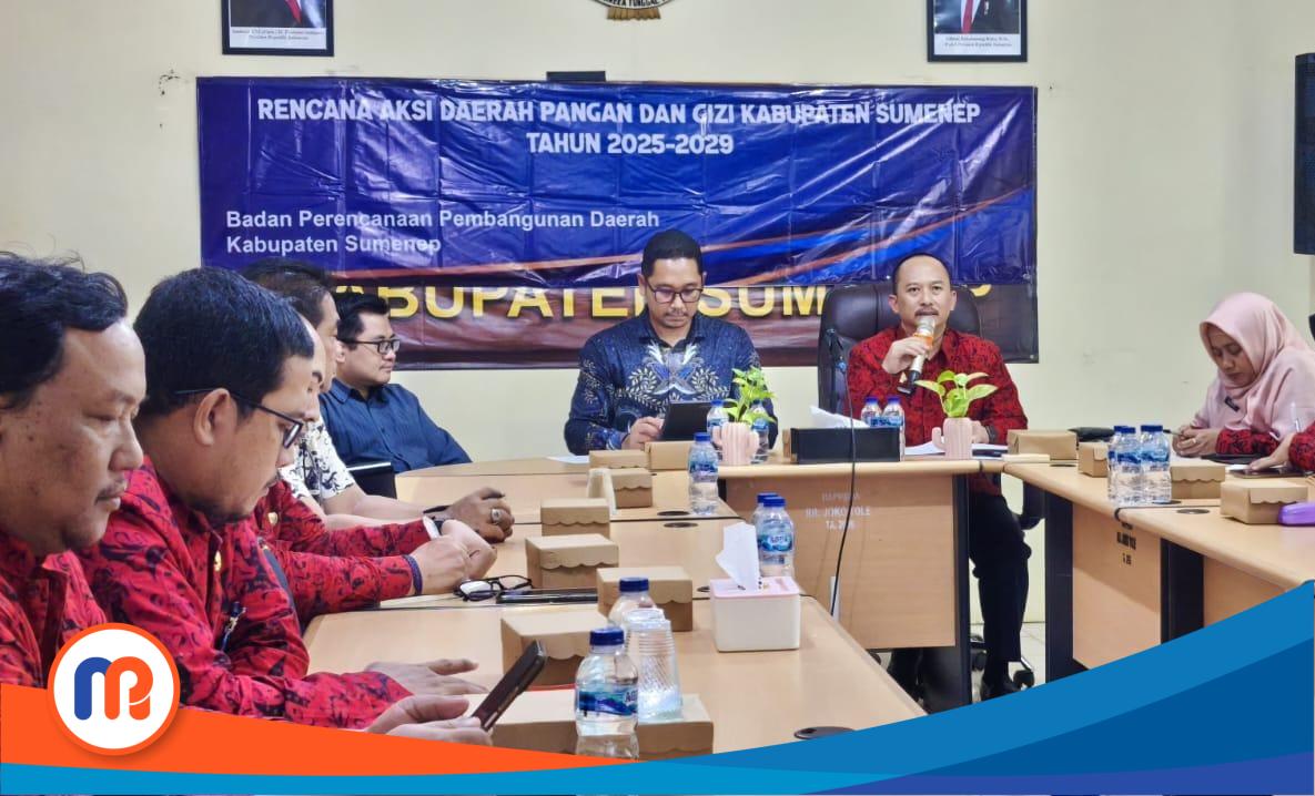 Kegiatan audiensi bersama tim Badan Perencanaan Pembangunan Nasional (Bappenas) di Ruang Potre Koneng, Kantor Bappeda Sumenep