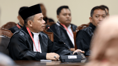 Mulyadi Marks Phillian selaku kuasa hukum Pemohon pada sidang Konfirmasi Penarikan Permohonan Perkara Nomor 263/PHPU.GUB-XXIII/2025 Perselisihan Hasil Pemilihan Umum Gubernur Jawa Tengah