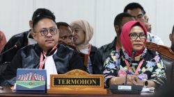 Kuasa hukum pihak Termohon, Sugiatno Migano, di Ruang Sidang Gedung II MK. Rabu (22/1/2025)