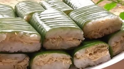 Lemper ayam kuliner tradisional Indonesia yang rasanya lezat tak kalah dengan kuliner camilan lezat lainnya