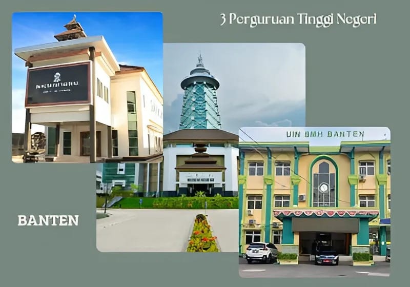 Kampus Perguruan Tinggi Negeri (PTN) di Provinsi Banten: Untirta, UIN SHM Banten, UT Banten