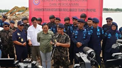 Pung Nugroho Saksono, Ditjen PSDKP, KKP, dalam kegiatan Pemberhentian Kegiatan Reklamasi tanpa PPKPAL