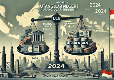 Gambar ilustrasi utang luar negeri (ULN) Indonesia tahun 2024